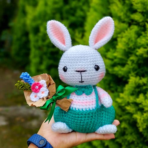 The Gentleman Crochet Bunny Amigurumi Free Pattern