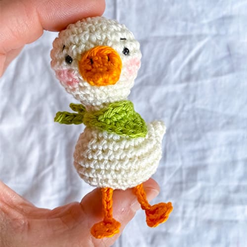 Tiny Crochet Duck Amigurumi Free PDF Pattern