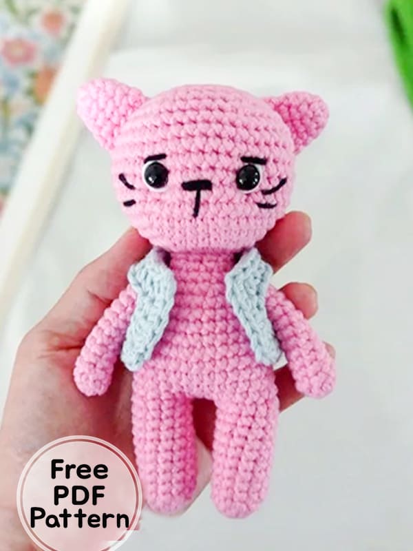 Tom Amigurumi Cat PDF Free Pattern