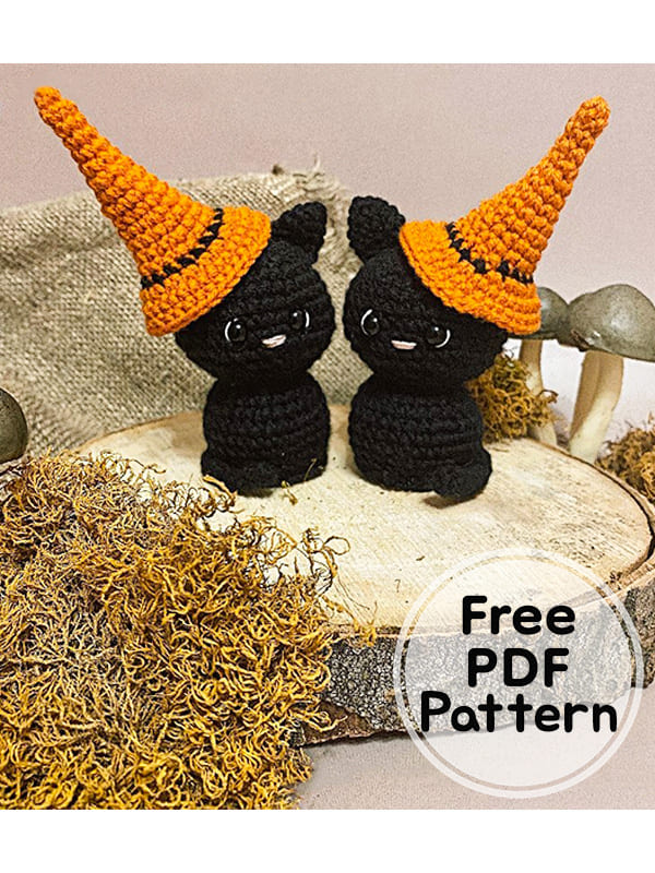 Witch The Crochet Cat Amigurumi Free Pattern