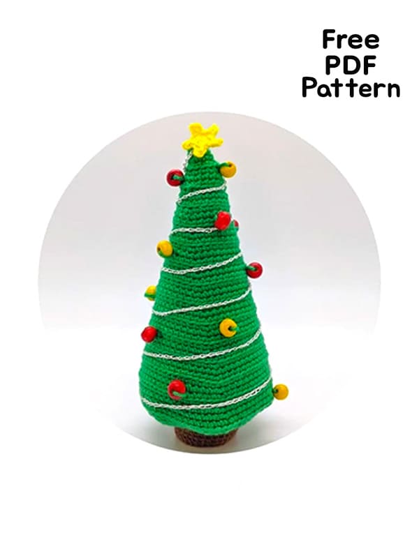 Crochet Christmas Tree Ornament Free PDF Pattern