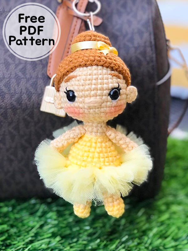 Crochet Doll Amigurumi Ballerina PDF Free Pattern