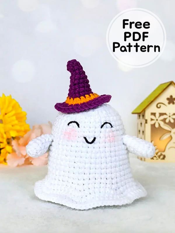 Crochet Ghost Amigurumi PDF Free Pattern
