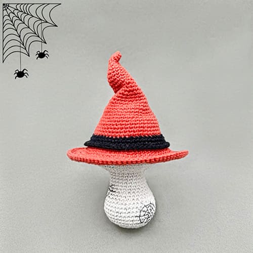 Crochet Mushroom Witch Hat Amigurumi Free Pattern