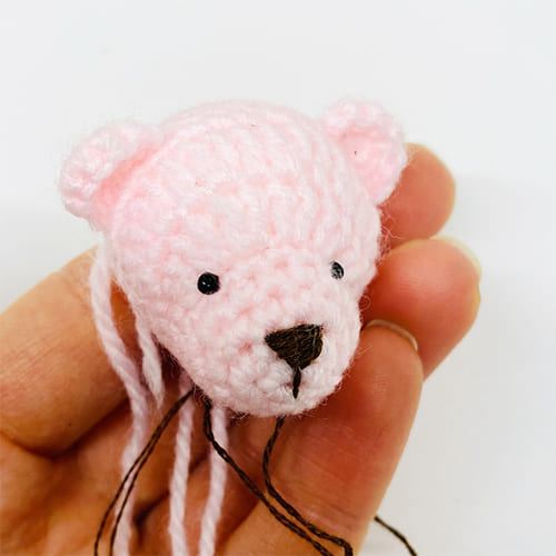Crochet Teddy Bear Amigurumi Keychain PDF Free Pattern