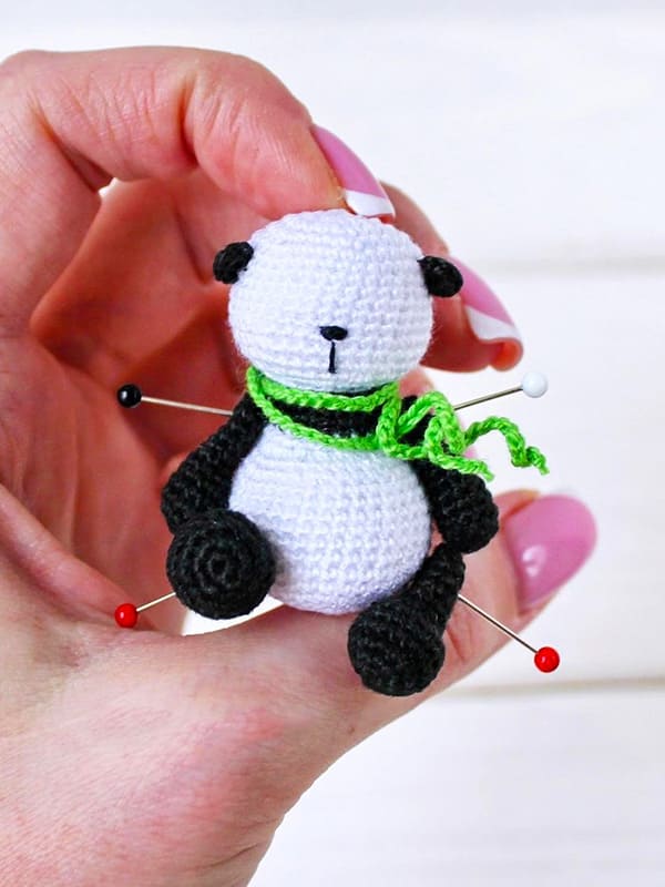Tiny Crochet Panda Amigurumi Free PDF Pattern