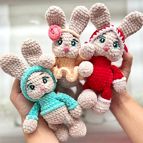 Baby Crochet Bunny Amigurumi Free PDF Pattern