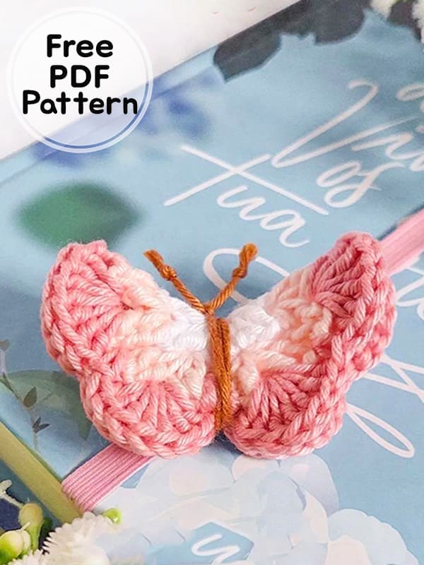 Crochet Butterfly Keychain Amigurumi PDF Free Pattern
