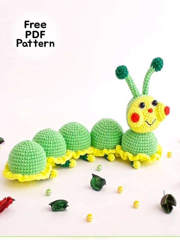 Crochet Caterpillar Amigurumi PDF Free Pattern