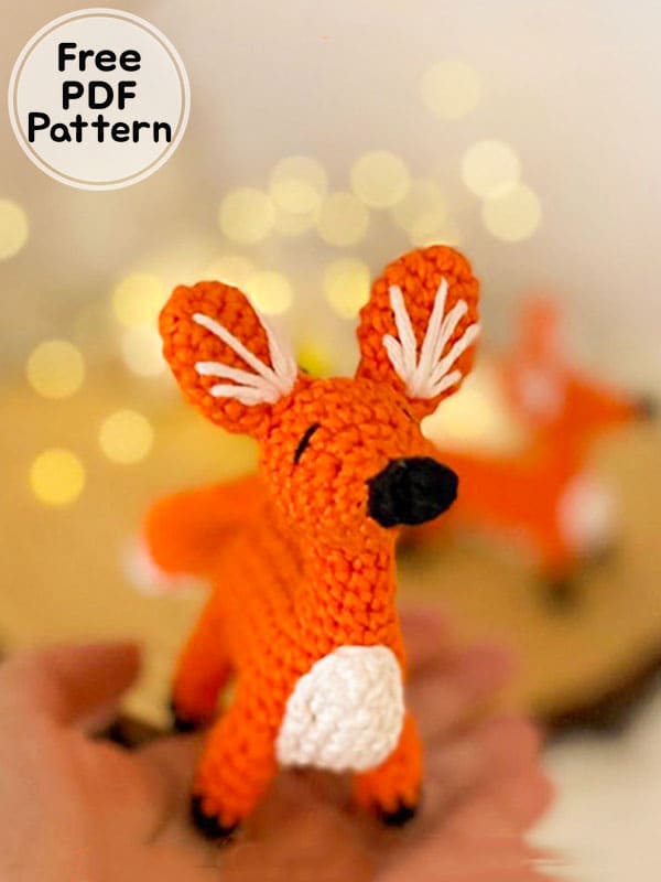 Crochet Fox Keychain Free Amigurumi Patterns PDF 