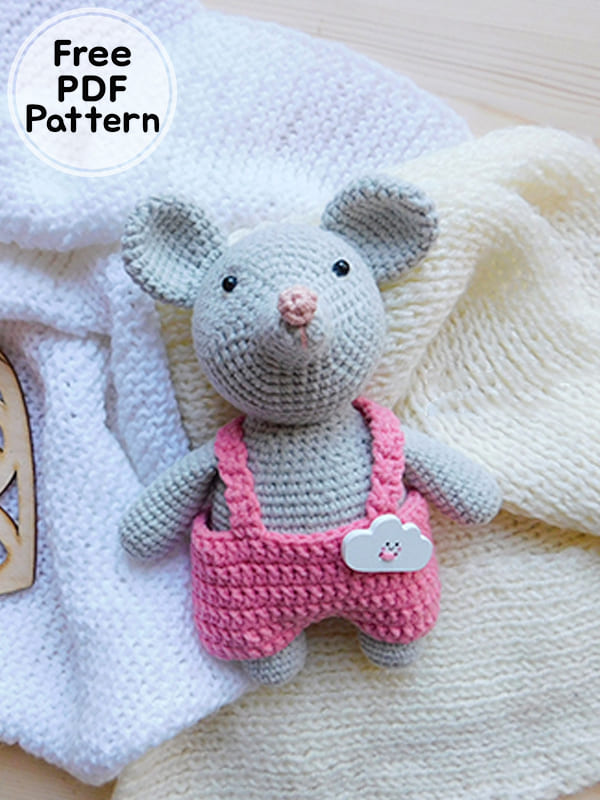 Crochet Mouse in Pants Amigurumi Free PDF Pattern