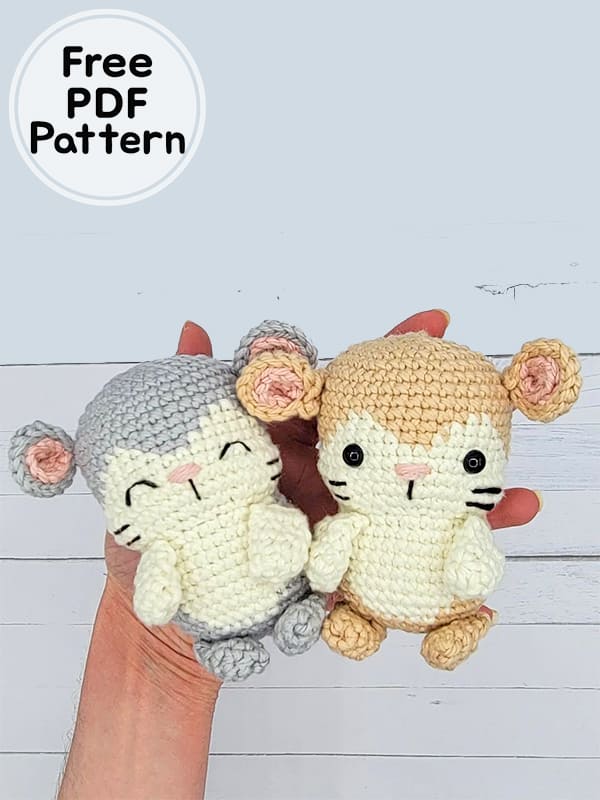 Easy Crochet Mouse Amigurumi Free PDF Pattern