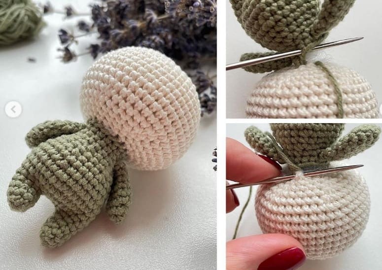 Frog Hat Crochet Doll Free Amigurumi Patterns PDF