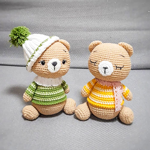 Little Crochet Bear Yui Amigurumi Free PDF Pattern