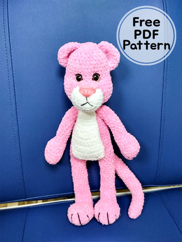 The Pink Panther Amigurumi Tiger PDF Free Pattern