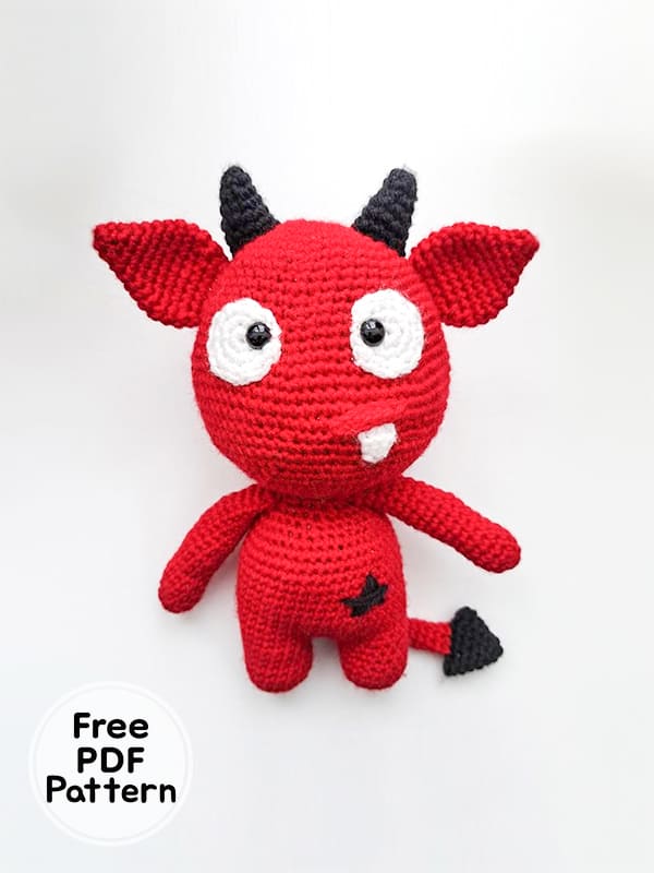 Crochet Doll Bad Angel Free Amigurumi PDF Pattern