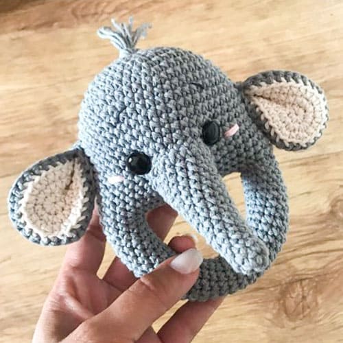 Crochet Elephant Rattle Amigurumi Patterns PDF