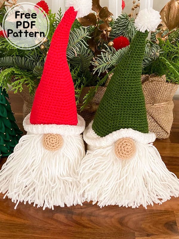 Crochet Gnome Christmas Amigurumi Patterns Free PDF