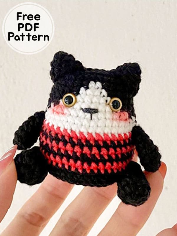 Crochet Keychain Cat Toys Amigurumi Patterns PDF