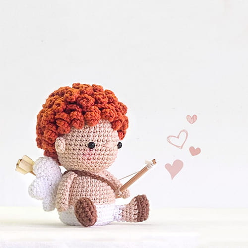 Cupid Archer Crochet Doll Amigurumi PDF Free Pattern