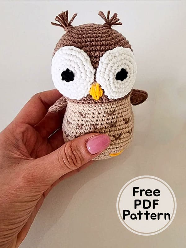 Cute Crochet Owl Keychain Free Amigurumi Patterns PDF