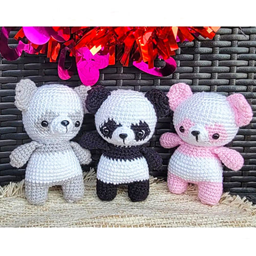 Mini Crochet Panda Amigurumi PDF Free Pattern