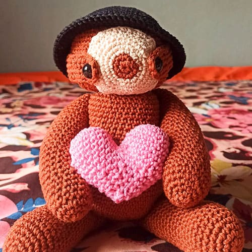 Valentine's Day Crochet Sloth Free Amigurumi Patterns PDF