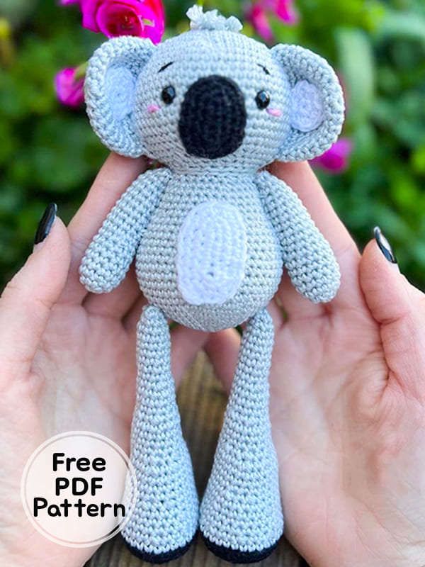 Crochet Koala Bob Amigurumi Free PDF Pattern