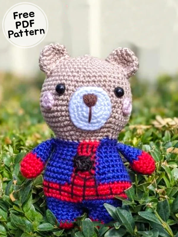 Crochet Spider Bear Amigurumi PDF Free Pattern