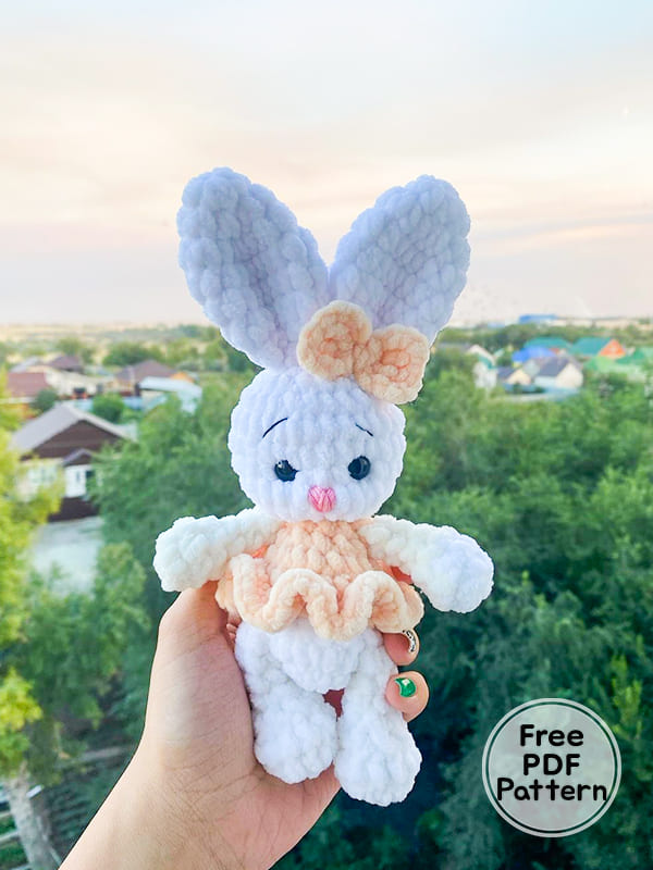 Cute Plush Bunny Amigurumi PDF Free Pattern