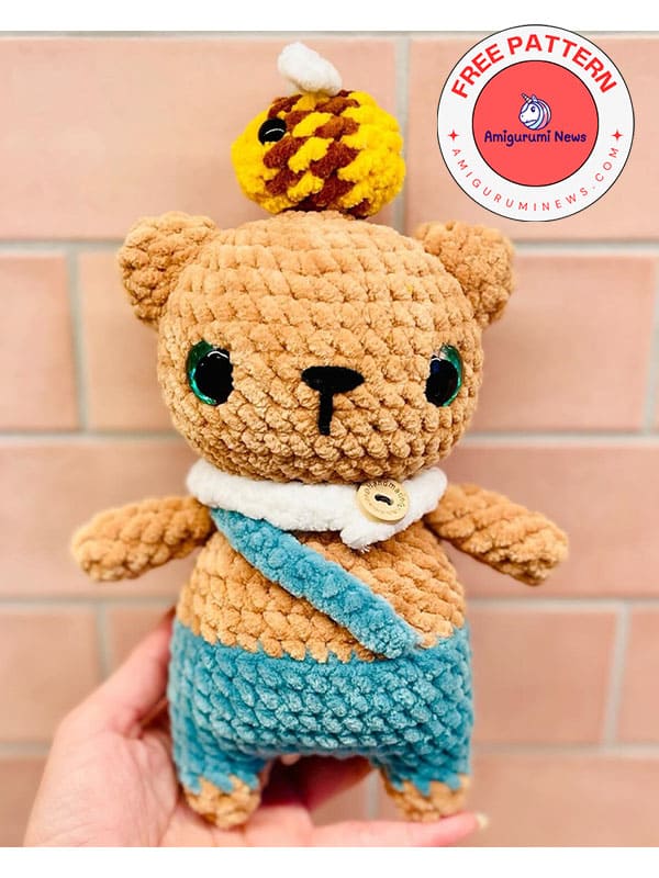 Amigurumi teddy bear with bee free pattern pdf (2)