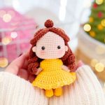 Belle Cute Crochet Amigurumi Doll Easy​ Free Pattern PDF