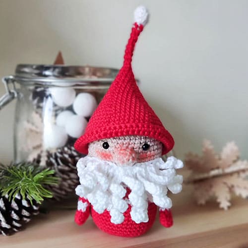 Crochet Santa Gnome free pattern