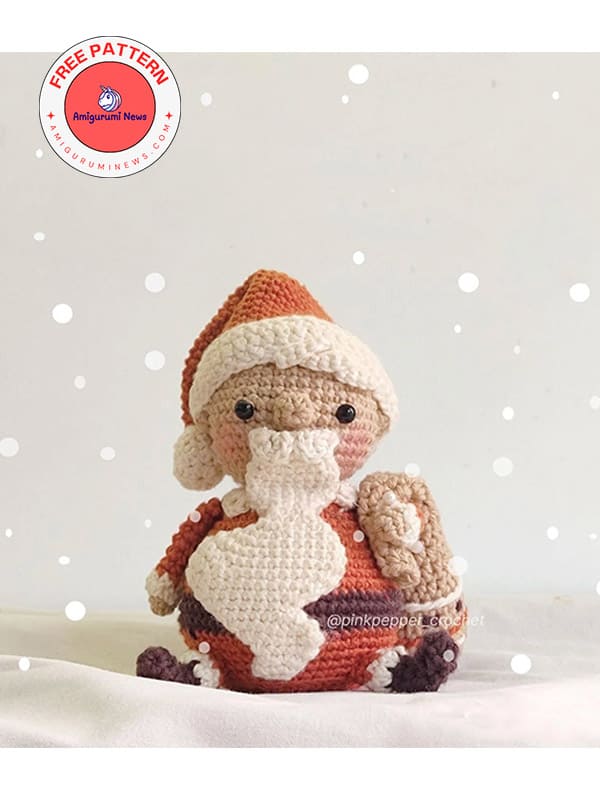 Crochet little santa nick free amigurumi pattern (3)