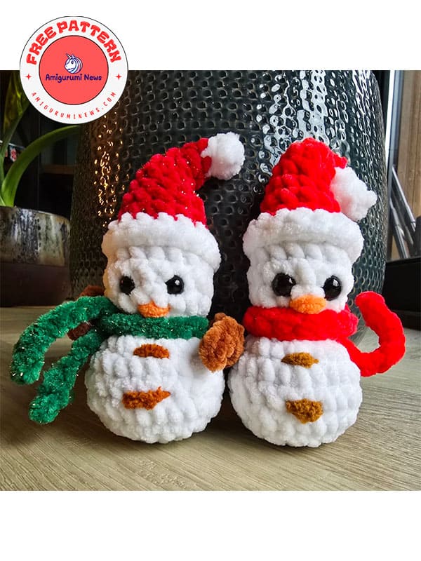 Free crochet mini snowman pattern pdf (2)