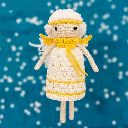 Free little crochet angel amigurumi pdf pattern