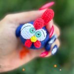 Free mini crochet rooster amigurumi pattern