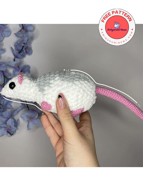 Free pdf amigurumi crochet rat pattern (2)