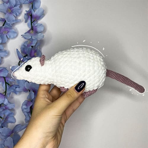 Free pdf amigurumi crochet rat pattern