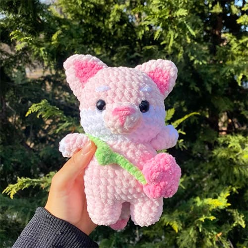 Hazel the blossom fox crochet free pattern