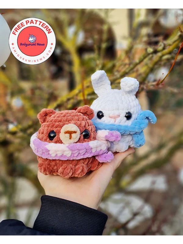 Crochet bunny emily and crochet bear misty pattern (2)