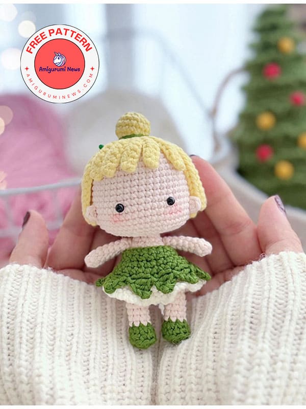 Crochet doll Tinker Bell free amigurumi pattern (2)