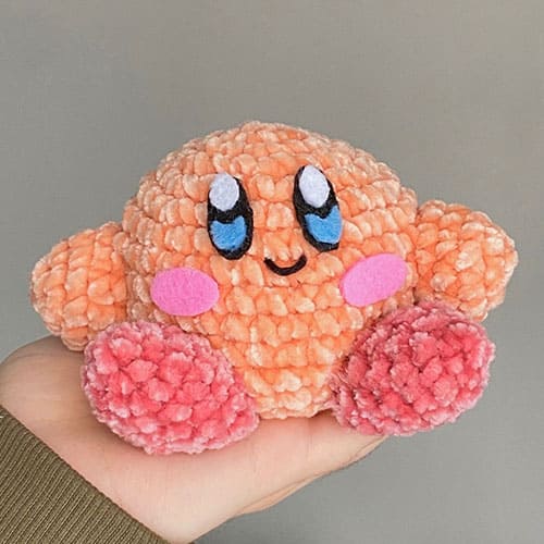 Free amigurumi kirby crochet pattern