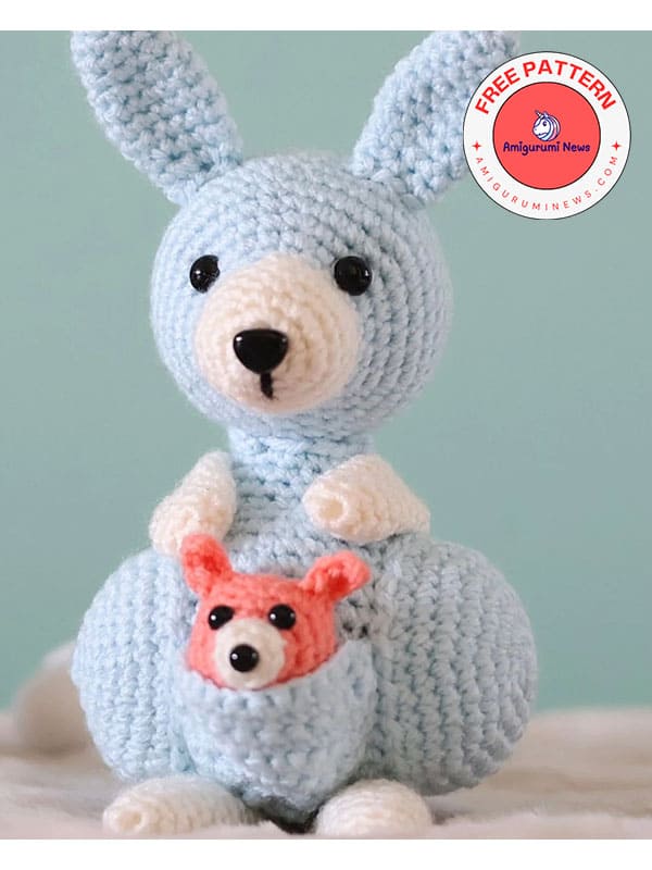 Free crochet kangaroo reily amigurumi pattern (2)