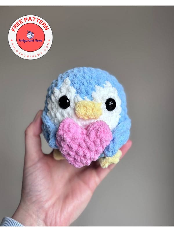 Valentine’s Day penny the crochet penguin free pattern (2)