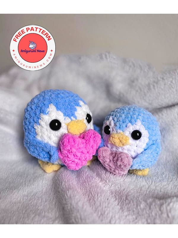 Valentine’s Day penny the crochet penguin free pattern (3)