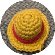 crochet luffy bucket hat