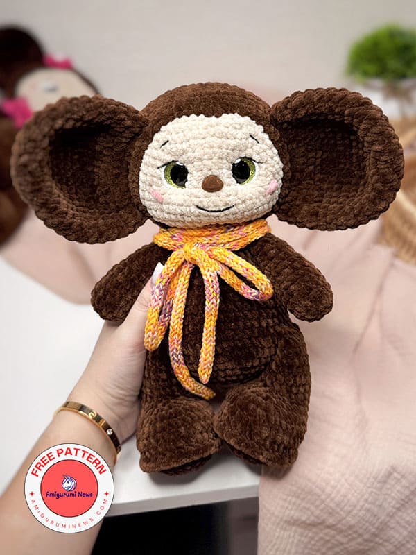 Amigurumi cheburashka free crochet pattern (2)