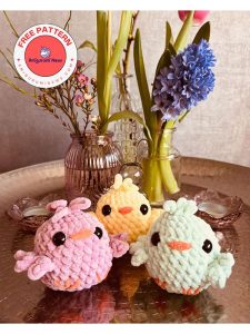 Crochet chubby chicken free amigurumi pattern
