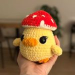 Crochet mushroom duckling free pattern